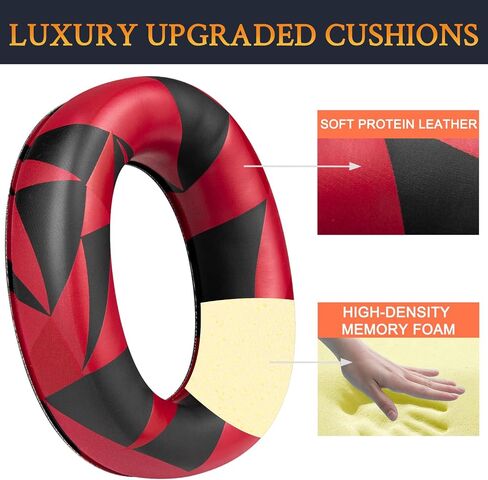 SOULWIT PU Earpads Cushions for 3M WorkTunes(90541, 90542, 90543, 90544)/Peltor Sport(Tactical TAC 100/300/500, 90565, 90566, 97040, 97041, 97042)/ZOHAN(EM033/037/042)/PROHEAR(032/033/037) - Black in Saudi Arabia