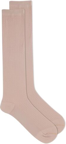 Dr. Scholl's Women's Graduated Compression Solid Pattern Knee High Socks 2 Pair Pack, Black, Fits Women's shoe size 4-10 in Saudi Arabia