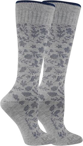 Dr. Scholl's Women's Graduated Compression Solid Pattern Knee High Socks 2 Pair Pack, Black, Fits Women's shoe size 4-10 in Saudi Arabia