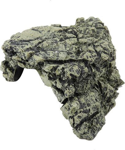 Cocoarm Fish Hiding Cave, Reptile Hideout Cave Aquarium Reptile Basking Hide Decorations for Gecko,Frogs,Fish, (M) in Kuwait