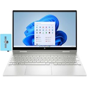 HP Envy x360-15t Home & Business 2-in-1 Laptop (Intel i7-1165G7 4-Core, 16GB RAM, 1TB PCIe SSD, Intel Iris Xe, 15.6" 60Hz Touch Full HD (1920x1080), Active Pen, Win 11 Home) with Hub