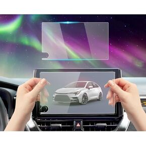 Tempered Glass Screen Protector Foil Compatible with 2024 2023 Toyota Corolla LE/SE/XSE/Hatchback/GR/Hybrid 8 Inch Navigation Touchscreen Cover Accessories Protective Film 9H Anti-Fingerprint