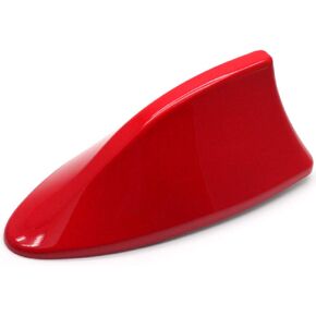 Modengzhe Shark Fin Antenna Cover Replacement Car Roof Decorative Antenna Cap 6.7 x 3 x 2.8 inches Red