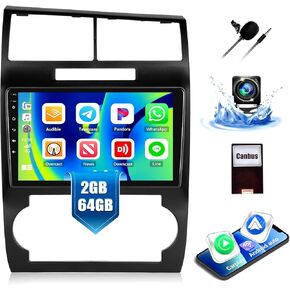 2G+64G for 2006 2007 Dodge Charger Magnum Car Radio Stereo with Wireless CarPlay Android Auto 9" Touchscreen Radio Android 13 Car Stereo with Bluetooth WiFi FM GPS Backup Camera Head Unit in Kuwait