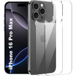 [2 Pack] for iPhone 16 pro max 6.9 inch Back Screen Protector,9H Hardness,Tempered Glass,Bubble-Free,Anti-Scratch