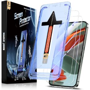 MAGIC JOHN 2 Pack for Google Pixel 9 Pro XL Tempered Glass Screen Protector, Auto Dust-Elimination, Bubble Free, HD Clear, Easy Installation