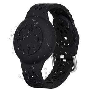 Airtag Bracelet for Kids, Waterproof Air tag Holder for Kids, Adjustable Soft Silicone Full Coverage Design, Lightweight GPS Tracker Holder Compatible with Apple Air Tag Band for Child