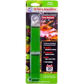 DrTim's Aquatics Freshwater Waste-Away Time Release Leave-in Gel–Natural Cleaner for Turtle Aquariums - Solution Dissolving & Cleaning Organic Sludge Waste Medium Single Pack Treats 50 gal in Kuwait