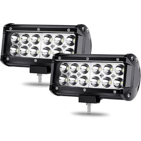 GREUNION 12 inch LED 300W led pods Lights, 20000LM led Golf cart Work Light bar IP68 led spot Flood Combo Beam Fog Light bar for Boat ATV UTV Trucks SUV Tractor