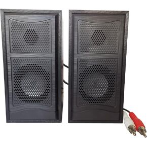 Passive Bookshelf Speakers with 2-inch Full Range Speakers for Used as a subwoofer sub Speakers, DIY Speakers, 2-Way Black, One Pair Wall Mountable, Needs Amplifier or Receiver to Operate