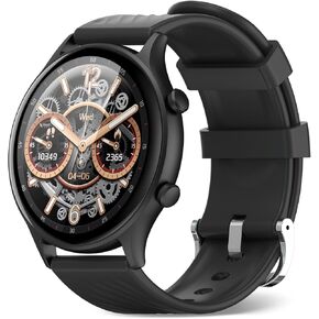 Smart Watch for Men,Answer/Dial Calls,Waterproof Fitness Watch with 150+ Sport Modes, Heart Rate Monitor, Smartwatch for iPhone Android Compatible, 1.4“ Round Black