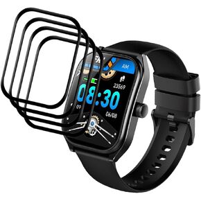 [4-Pack] for AOLON Curve Screen Protector, Full Coverage 3D Curved Edge Frame Case Friendly Anti Scratch HD Clear Film For AOLON Curve 2.01" Smart Watch Smartwatch