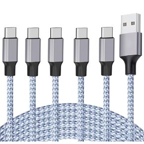 iPhone 16 15 Charger Fast Charging, 5Pack 3.3FT iPhone Charger USBC CarPlay Charging Cord for iPhone 16 15 Pro Max, Samsung Carlife Galaxy AI S24 S23 S22FE Flip, A54,Google Pixel, Airpods