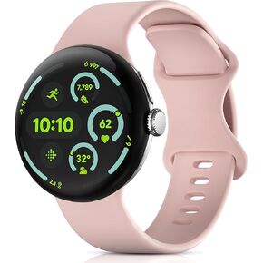 Silicone Band Compatible with Google Pixel Watch 3 45mm Bands, Soft Sport Replacement Wristband Compatible for Pixel 3 41mm/Pixel 2/Pixel Watch Accessories Women Men