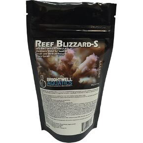 Brightwell Aquatics Reef Blizzard-S - Powdered Planktonic Blend for Feed Small and Medium-Polyp Stony Corals (RBZS50), 50g