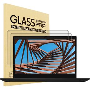 2 Pack Tempered Glass Screen Protector for 13.3" Lenovo Thinkpad X380 X390 X395 L380 L390, Lenovo Yoga 730 2-in-1 Touch-Screen, Lenovo Yoga Slim 7 13.3, 2022 Lenovo Yoga 6 13.3 (82UD002NUS) Laptop