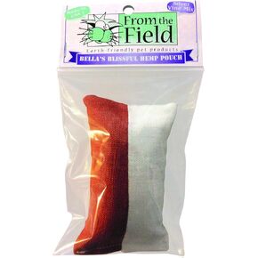 from The Field Bella's Blissful Hemp Pouch | Natural Cat Toy with Silver Vine & Catnip | Durable Eco-Friendly Hemp Fabric | Biodegradable, USA-Made, Safe for Kittens & Adult Cats