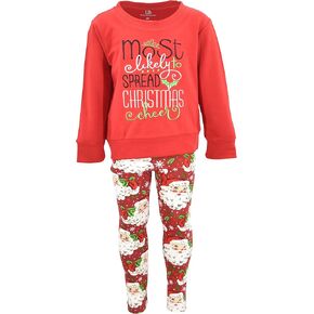 Unique Baby Girls 2 Piece Matching Outfit For Every Holiday Long Sleeve Legging Sets 1