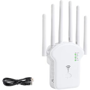 WiFi Extender, 2024 Fastest WiFi Booster 1200Mbps Dual Band (5GHz/2.4GHz) WiFi Extenders Signal Booster for Home, WiFi Repeater with Ethernet Port Covers up to 10000sq. ft and 55 Devices