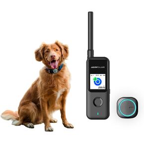 GPS Tracker for Dogs No Subscription, GPS Location Without Cell Network, Suitable for Open Areas with Poor Network Signals No Monthly Fee IP67 Waterproof (Tracker 2)