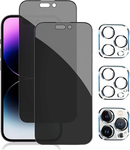 pehael [2+1 حزمة واقي شاشة للخصوصية لهاتف iPhone 11 Pro/iPhone Xs/iPhone X/iPhone 10 مضاد للتجسس من الزجاج المقوى 9H ترقية صلابة حماية الحواف، سهل التركيب خالٍ من الفقاعات [5.8 بوصة] in Kuwait
