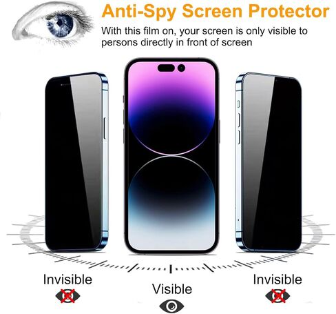 pehael [2+1 حزمة واقي شاشة للخصوصية لهاتف iPhone 11 Pro/iPhone Xs/iPhone X/iPhone 10 مضاد للتجسس من الزجاج المقوى 9H ترقية صلابة حماية الحواف، سهل التركيب خالٍ من الفقاعات [5.8 بوصة] in Kuwait