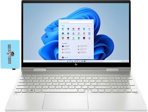 HP Envy x360-15t Home & Business 2-in-1 Laptop (Intel i7-1165G7 4-Core, 16GB RAM, 1TB PCIe SSD, Intel Iris Xe, 15.6" 60Hz Touch Full HD (1920x1080), Active Pen, Win 11 Home) with Hub in Saudi Arabia