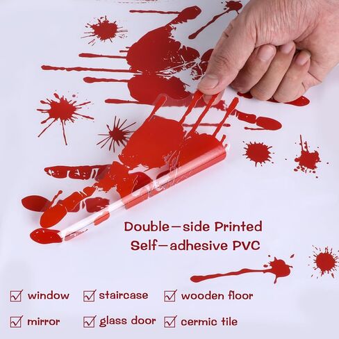 Halloween Window Clings, 9 Sheets Halloween Window Decorations Stickers Double-Sided Window Decal Scary Black Bat Ghosts Stickers,Happy Halloween Window Clings for Halloween Party Decoration in Saudi Arabia