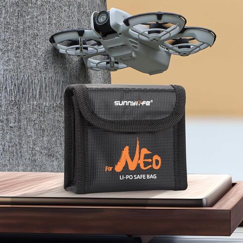 NEO Battery Safe Bag Fireproof Explosion-proof Battery Container Bag for DJI Neo Batteries Protection Storage Case Safe Pouch for DJI Neo Battery Accessories for 3 Batteries in Kuwait