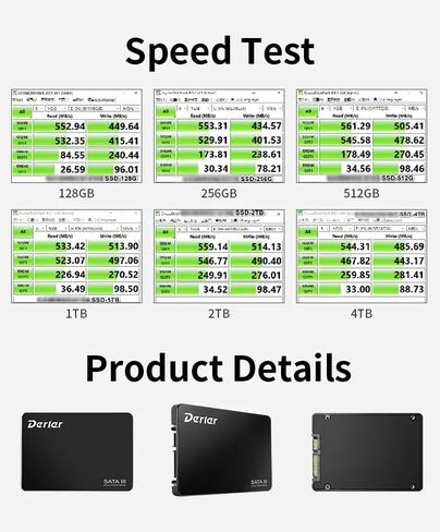 128GB SATA III SSD, Internal State Drive SATA III 6Gb/s 2.5" SATA SSD, UP to 500MB/s, Internal SSD Drive Solid State Hard Drive, Upgrade Laptop PC and Desktops in Saudi Arabia