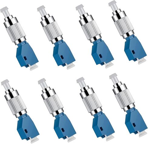8 Pack FC Male to LC Female Adapter Fiber Optic Connector Visual Fault Locator Fiber Adapter for Fiber Tester Single Mode 9/125um Optical Adapter in Saudi Arabia