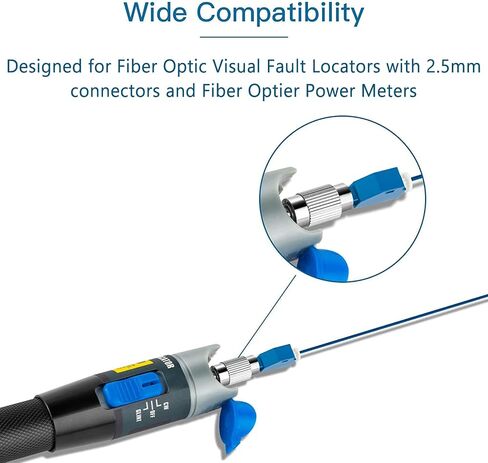 8 Pack FC Male to LC Female Adapter Fiber Optic Connector Visual Fault Locator Fiber Adapter for Fiber Tester Single Mode 9/125um Optical Adapter in Saudi Arabia