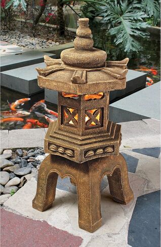 Design Toscano Golden Wen Chang Asian Pagoda Tower Statue in Saudi Arabia