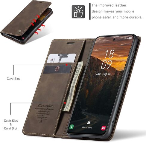 for Samsung Galaxy S24 FE, Flip Fold Leather Wallet Case with Credit Card Slot and Kickstand Magnetic Closure Protective Cover for Galaxy S24 FE (Teal) in Saudi Arabia