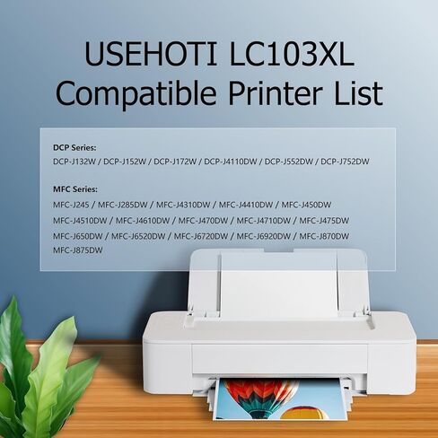 LC103XL LC101 متوافق مع خراطيش حبر Brother LC103 ذات إنتاجية عالية مع طابعة Brother MFC-J870DW MFC-J6920DW MFC-J450DW MFC-J6520DW (أسود سماوي أرجواني أصفر، حزمة 4XL) in Kuwait