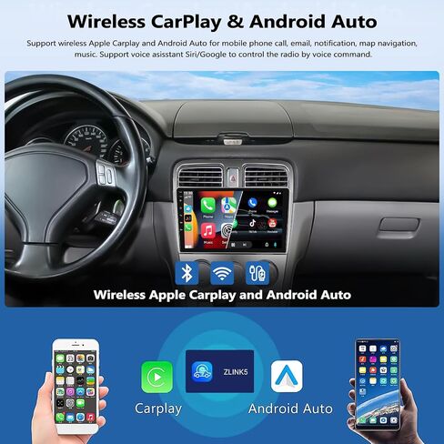 2G+32G Car Radio for Subaru Forester 2002-2008 with Wireless CarPlay Android Auto 9" Touchscreen Head Unit Android 13 Car Stereo with AHD Backup Camera GPS Navigation Bluetooth FM WiFi in Saudi Arabia
