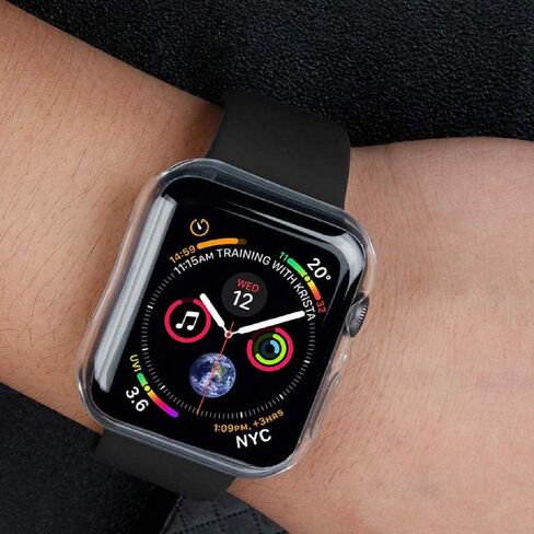 for Apple Watch 38mm Case, iWatch Slim Soft TPU Bumper Case Transparent Shockproof Protective Cover Replacement for Apple Watch Series 3 Series 2, Crystal Clear in Saudi Arabia