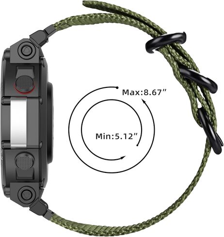 Replacement Wrist Band Nylon Strap Compatible with Amazfit T-Rex 2 Smartwatch(2022 Released) in Saudi Arabia