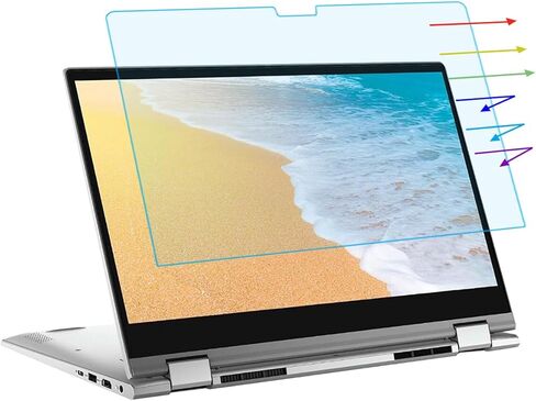 YINOVEEN واقي شاشة مضاد للضوء الأزرق مقاس 14 بوصة لجهاز Dell Inspiron 14 بوصة 7420 7425 7435/ Dell Inspiron 14 بوصة 7420 7425 7435 كمبيوتر محمول متعدد اللمس 2 في 1، طبقة فلتر شاشة لحماية العين in Saudi Arabia