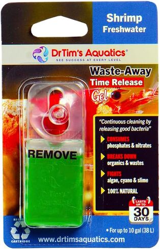DrTim's Aquatics Freshwater Waste-Away Time Release Leave-in Gel–Natural Cleaner for Turtle Aquariums - Solution Dissolving & Cleaning Organic Sludge Waste Medium Single Pack Treats 50 gal in Kuwait