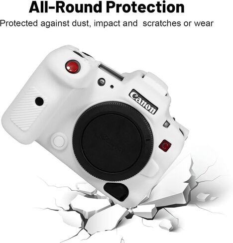 Easy Hood Camera Case for Canon EOS R5C Mirrorless Camera, Anti-Scratch Soft Silicone Rubber Case Protective Body Housing Protector Skin Cover-Black in Kuwait