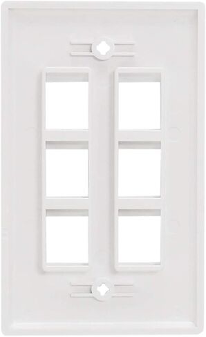 10-Pack 2-Port Keystone Jack Wall Plate in Saudi Arabia