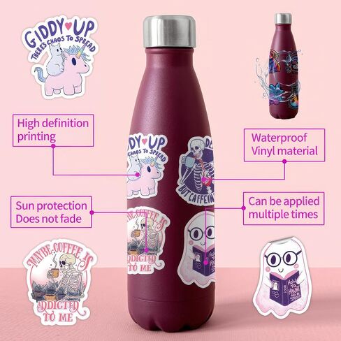 100 Pcs Lavender Stickers Aesthetic Stickers for Kids Girls Teens Funny Stickers Water Bottle Stickers Flower Stickers Purple Stickers Aesthetic in Saudi Arabia