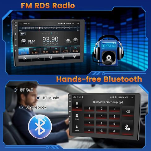 2+64 جيجابايت Inefala لسيارة Lexus ES 300 330 2001-2006 طقم ستيريو للسيارة Android 13 مع CarPlay Android Auto، شاشة لمس 9 بوصة مع WiFi FM/RDS GPS BT SWC USB كاميرا احتياطية MIC in Saudi Arabia