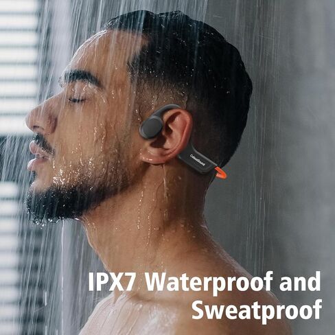 CelsusSound Bone Conduction Headphones,Upgraded IPX7 Waterproof Wireless Earbuds,Open Ear Headphones Bluetooth 5.3 with Mic,10H Playtime for Running,Cycling,Hiking,Gym,Workout(Gray) in Saudi Arabia
