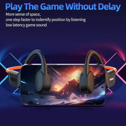 CelsusSound Bone Conduction Headphones,Upgraded IPX7 Waterproof Wireless Earbuds,Open Ear Headphones Bluetooth 5.3 with Mic,10H Playtime for Running,Cycling,Hiking,Gym,Workout(Gray) in Saudi Arabia