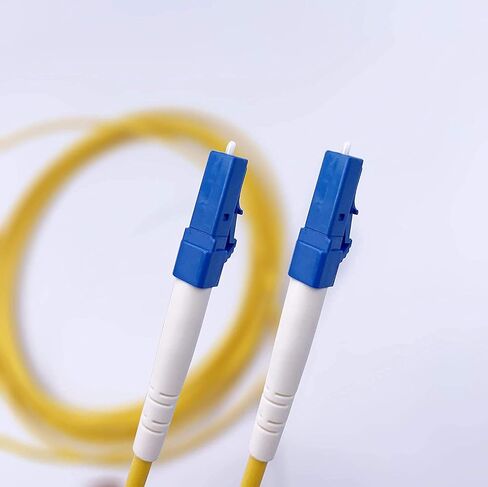 Elfcam® - كابل ألياف ضوئية بطول 25 مترًا/82.02 قدمًا LC/UPC إلى LC/UPC ذو وضع فردي 9/125 ميكرومتر، رباط بصري LSZH بطول 25 مترًا in Kuwait