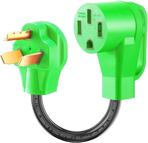 NEMA 10-30P to 14-50R EV Charger Adapter Cord 4 Prong 30 Amp Dryer to 4 Prong 50 Amp EV Conversion Adapter for Level 2 EV Charging in Saudi Arabia