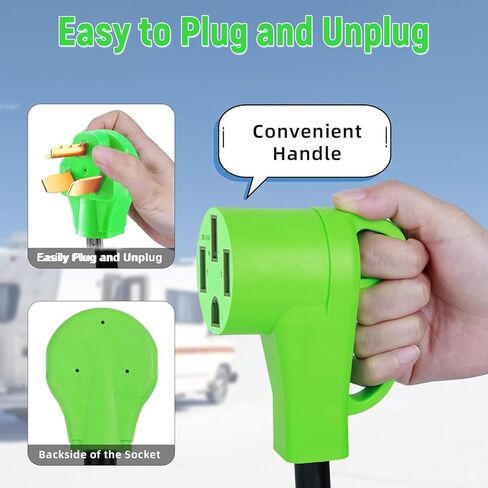 NEMA 10-30P to 14-50R EV Charger Adapter Cord 4 Prong 30 Amp Dryer to 4 Prong 50 Amp EV Conversion Adapter for Level 2 EV Charging in Saudi Arabia