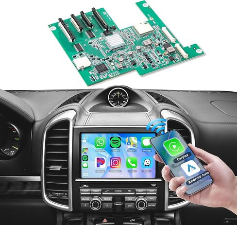 Rimoody Wireless Carplay & Android Auto Module for Porsche PCM 3.1 Panamera Cayenne Macan Cayman Boxster 911 718, Support Reverse Camera Parking Sensor Mirror Link Steering Wheel Control in Saudi Arabia